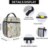 Pretty Wild Floral Insulated Lunch Bag, Reusable Cooler Tote for Girls & Boys, Leakproof Thermal Lunch Box for School