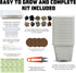 10 Set Meekear Herb Seeds Garden Starter Grow Kit with White Pots, Markers, Nutritional Soil, Watering, Herb Clipper