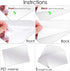 BBTO 20 Pcs Mirror Sheets, 8''x 10'' Self Adhesive Non-Glass Cut to Size Mirror Stickers for DIY Craft