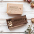 Christmas(3.15"x2"x0.98") JBOS Wooden Gift Box with Sliding Lid Walnut Wood Memory Box for USB Drive, Laser Engraved