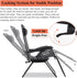 Zero Gravity Chair Folding Lounge Chair Lawn Chair Adjustable Camping Reclining Chair with Pillow and Cup Holder Trays