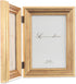 Lawrence Frames 4x6 Hinged Double Sutter Picture Frame, Burnished Gold