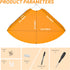 9.5x9.5 Inch Set 2, Sezanrpt Acrylic Corner Floating Shelf of Orange Corner Wall Shelf for Home Dcor, Speakers