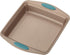 Rachael Ray Cucina Nonstick Baking Pan - Square 9 Inch Cake Pan, Brown