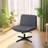 Armless Criss Cross Office Desk Chair Cover, Waterproof Stretch Jacquard Slipcover for Mid Back Wide Seat Gaming Chair