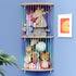 VOMELON Stuffed Animal Storage Hammock, Wood Stuffed Toy Holder, Playroom Nursery Toy Storage