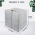 Felt Storage Basket, Folded Closet Storage Bins Large Capacity Cube Storage Bin with Hanger, Multifuctional Storage Bins for Shelves, Clothing, Books, Shoes (light gray)