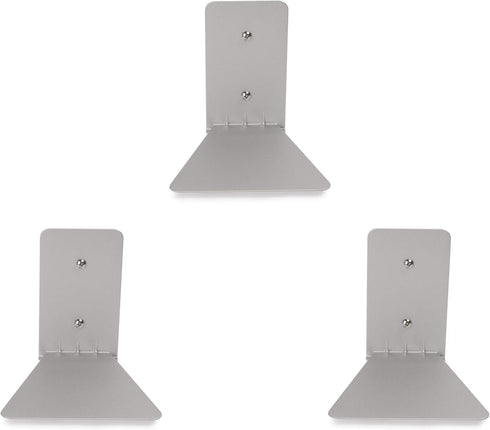 Set 3 Umbra Conceal, Sturdy Metal Floating Bookshelf for Wall, Silver, Small