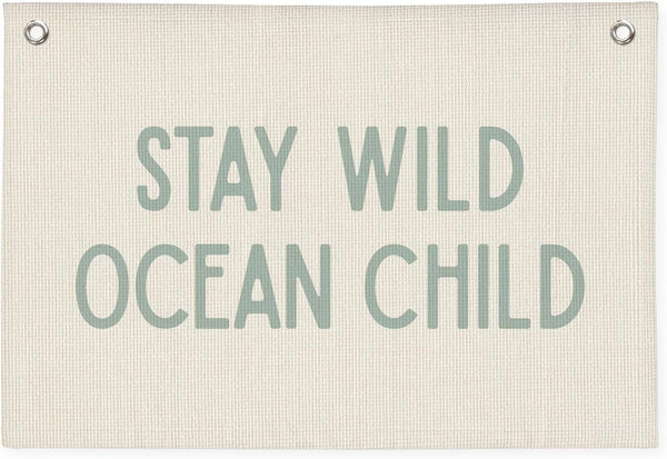 Wheatwin Nursery Wall Decor, Ocean Theme Classroom Decor, Ocean Nursery Decor, Stay Wild