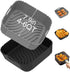 Redfly 2 Pack Silicone Air Fryer Liners, Square Reusable Liners for 4-6 QT Air Fryer Accessories, Gray & Black