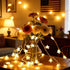 17 50 Star String Lights for Bedroom - Ft LED Fairy Christmas Lights Battery Operated, Indoor Outdoor Waterproof Star