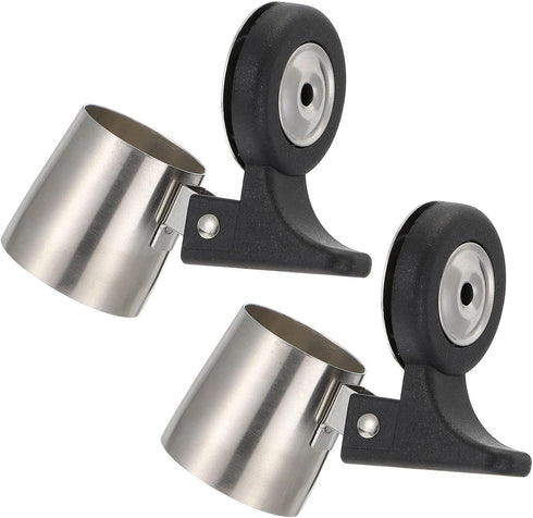 jojofuny 2Pcs Kettle Alarm Teapot Loud Whistle - Whistling Tea Kettle Lid Replacement, Stainless Steel Nozzle Flute