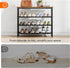 3 4-Tier Closet 9-12 BF94XJ01 HOOBRO Shoe Rack with PU Shelves, Shoe Storage Organizer for and Entryway, Holds Pairs