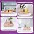 Trimming Trimming, 13 13 x1.57 Gifturbo Pink Square Decorative Tray,Serving Tray with Handles with Gold Plastic Coffee