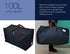 27.5 x 16.5 x 13.8, 3-Side Zip Open Storage Bag for Christmas Trees, Black Dots