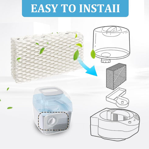 DFD 4-Pack WF813 Humidifier Filter Compatible with Equate Eqwf813, Replacement for ReliOn RCM-832, ProCare PCWF813