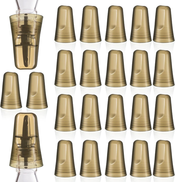 CHENGU 24 Pieces Liquor Bottle Covers Pour Spout Covers Bar Toppers for Bottles