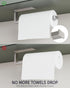 SUS304 Paper Towel Holder, Paper Towel Holder Under Cabinet Wall Mount or Self Adhesive Paper Towel Bar, Hanging Paper
