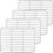 P&P CHEF 4-Piece Baking Cooling Rack Set - Stainless Steel Wire Racks for Oven Use, Healthy & Dishwasher Safe, 9.7 Inch