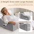 5PCS 2 1 19 Reading Pillow for Sitting in Bed Adult, in Foldable Back Wedge Pillow for Sleep, Ergonomic Back Support
