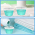 PEUTIER 4pcs 125ml Laundry Measuring Cup, Silicone Liquid Measuring Cups Reusable Washable Laundry Detergent Measuring