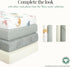 1 Evolur Piece Cream Full Crib Solid Fitted Sheet, Fitted Crib Sheet for Standard Crib and Toddler Mattress, Soft