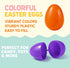 Coynurex 54PCS 2.17'' 6 Fillable Easter Eggs Plastic Hinged Eggs in Colors Bulk Eggs for Hunt, Party, Basket Fillers