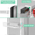 4 Tier Magnetic Spice Rack | Strongly Magnetic Spice Shelf with Utility Hooks | Refrigerator Spice Storage | Kitchen