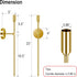 Lumpro 23-inch Set 2, Large Wall Candle Sconces, of Wall Mounted Candle Holder, Modern Chic Home Decor for Bedroom