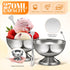 4 9oz Pcs Stainless Steel Dessert Bowls, Ice Cream Cups Footed Dessert Cups Mini Desserts Bowls for Sundae Parfait