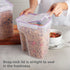 2-Pack (22.8 Snapware Airtight Cup) Cereal Dispenser Storage Containers, Flip-Top Lid BPA Free, Plastic Containers