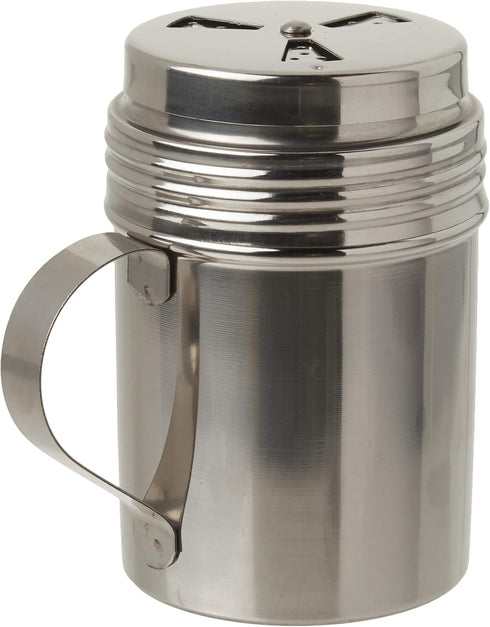 Tablecraft 10 oz Silver Stainless Steel Dry Rub Shaker with Handle