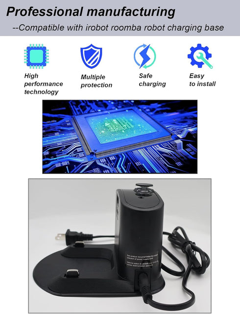 Roomba Charger Dock, Compatible with iRobot Roomba Charging Base e5 e6 i1 i3 i4 i6 i7 i8 500 600 700 800 900