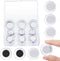 25 Pieces Round Magnets, Refrigerator Whiteboard Mini Fridge Teacher Supplies for Home Schools Offices, Clear