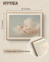 12x16 Inch VIYYIEA Framed Moody Wall Art Butterfly Wall Decor, Dreamy Farmhouse Canvas Painting, Pink Cloudy Butterfly