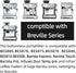 NEOUZA 54mm Bottomless Portafilter compatible with Breville BES880, BES878, BES875, BES870, BES840, BES810, BES500,