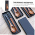 1 Set Chinese Portable Wooden Style Chopsticks, Reusable Cutlery for Party, Picnic, Dinner Tableware