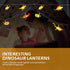 LED Dinosaur String Lights, Battery Operated for Bedroom, Boys Room, Tent, Garden, Patio, Christmas Tree Decor (12 LED