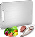 Cutting Board,304 Foodgrade Stainless Steel Cutting Board for Kitchen,Dishwasher Safe,Double-sided Chopping Board