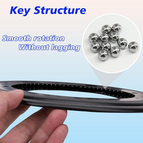 6 Packs 8'' 5/16''Thick Lazy Susan Hardware, Heavy Duty Turntable Bearing Swivel Pate for Rotating Table, Book Case