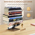 STS SELECTED Book Stand for Reading,Book Holder with Metal Clips Cookbook Stand Hands-Free Button Adjustable Thick