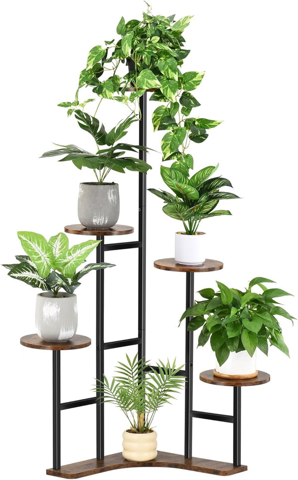Corner Plant Stand Indoor, 6 Tier Corner Plant Shelf Flower Stand for