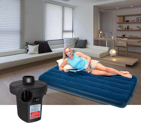 3 Nozzles, 110V-120V Quick-Fill Electric Air Pump with AC Portable Inflator Deflator for Inflatables Pool Float Toys