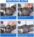 Replacement Ball Wheel Parts for Dyson Vacuum Cleaner - Compatible with V6, V7, V8, V10, DC58, DC59, DC62
