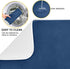 Navy Dish Drying Mat for Kitchen Counter, Absorbent Microfiber Dry Dishes Mat 16 x 18 Inch for Countertops Decor