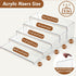 2 Set 10 Pack Toys(12.4L~12L~11.6L~11.2L~10.8L) Aminigram Large Acrylic Display Risers, - Collectibles Display Shelf