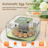 12 HOWOOlUA Egg Incubator for Hatching Eggs withAuto Turn, Temp & Humidity Control, Built-in CandleLarge Capacity Egg