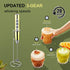 YUSWKO Champagne Gold Handheld Milk Frother Wand with Stand, Rechargeable Electric Whisk, 3 Heads, 3 Speeds