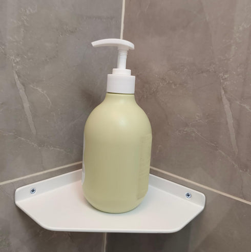 YUjieSTC 6 Inch White Floating Corner Shelf Wall Mounted, Triangle Decorative Shelf for Home, Bathroom, Phone & Small