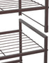3-Tier Simple Houseware Stackable Shoes Rack Storage Shelf, Bronze